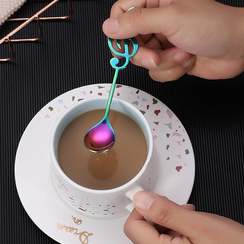 Coffee Tea Spoon - 4Pcs Serving Coffee Spoons Stainless Steel
