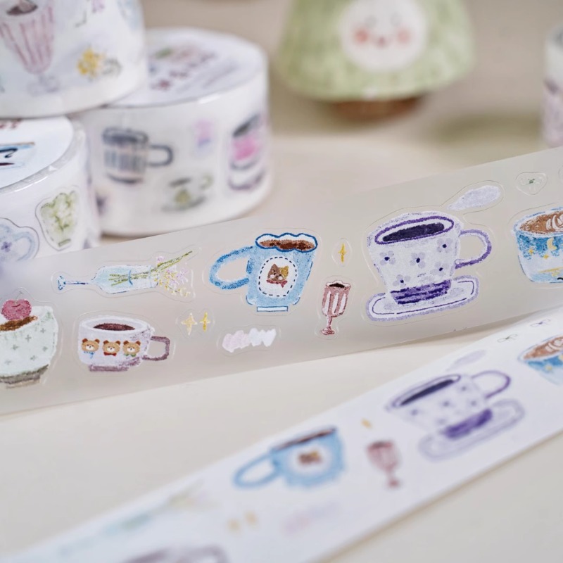 Coffee Tea Paper Cups - INS Cute Coffee Milky Tea Cup