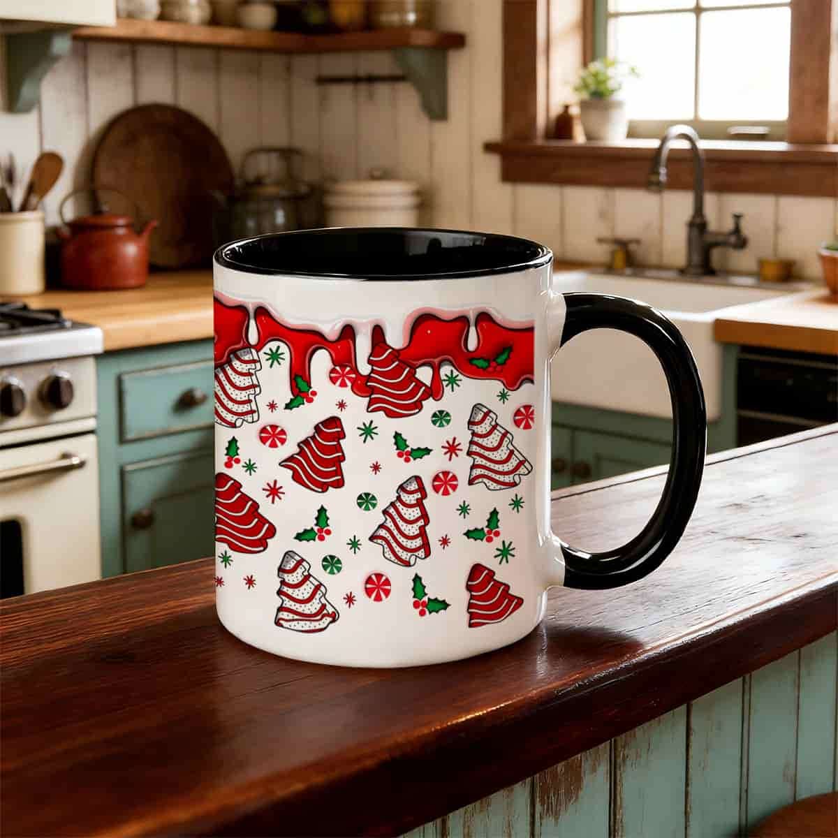 Coffee Tea Green - 1pc Christmas Ceramic Coffee Mug with