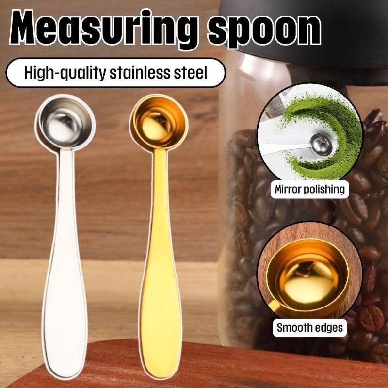 Coffee Tea Green - Matcha Spoon Metal Silver Gold Stainless