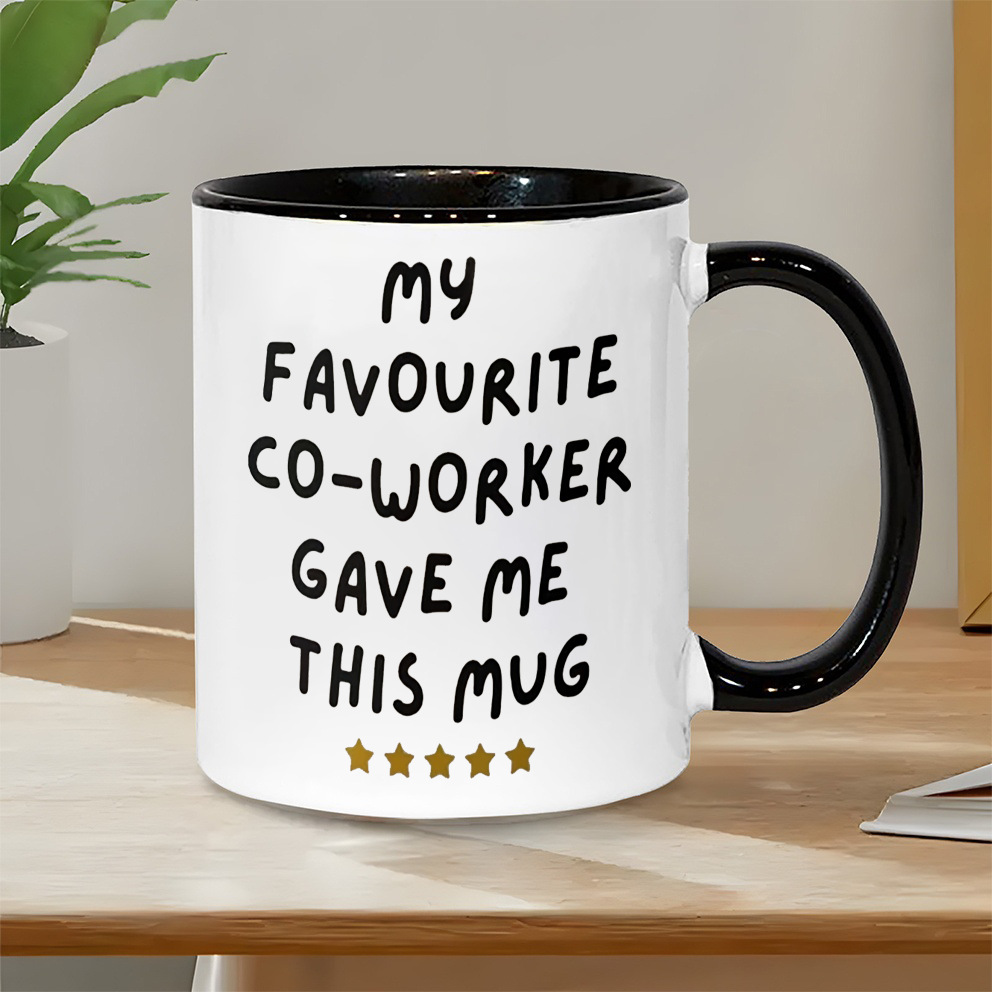 Fun Colleague Gift Mug Printed - Coffee Tea With Me ulasan dan harga