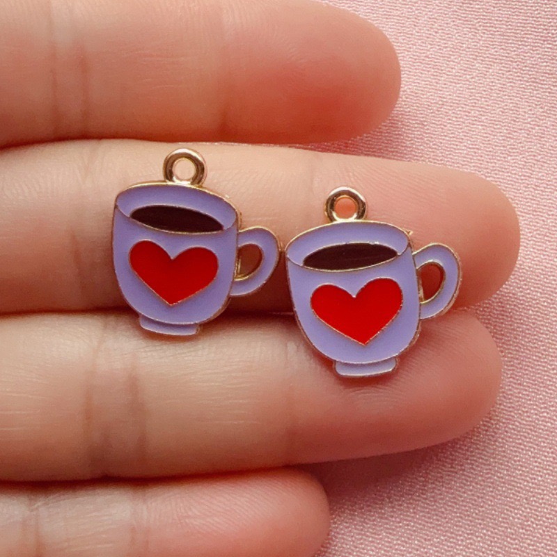 12pcs Colorful Drip Oil Love C - Coffee & Tea Garden Lincoln Menu ulasan dan harga