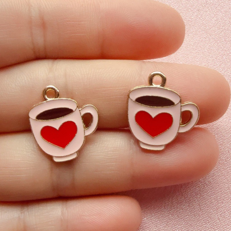12pcs Colorful Drip Oil Love C - Coffee & Tea Garden Lincoln Menu ulasan dan harga