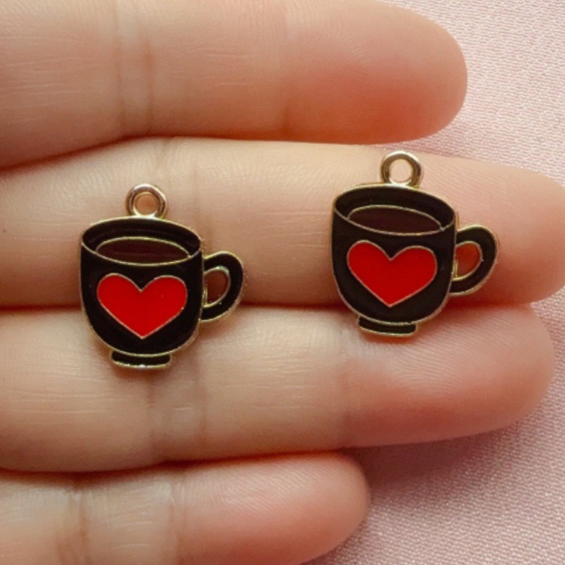 12pcs Colorful Drip Oil Love C - Coffee & Tea Garden Lincoln Menu ulasan dan harga