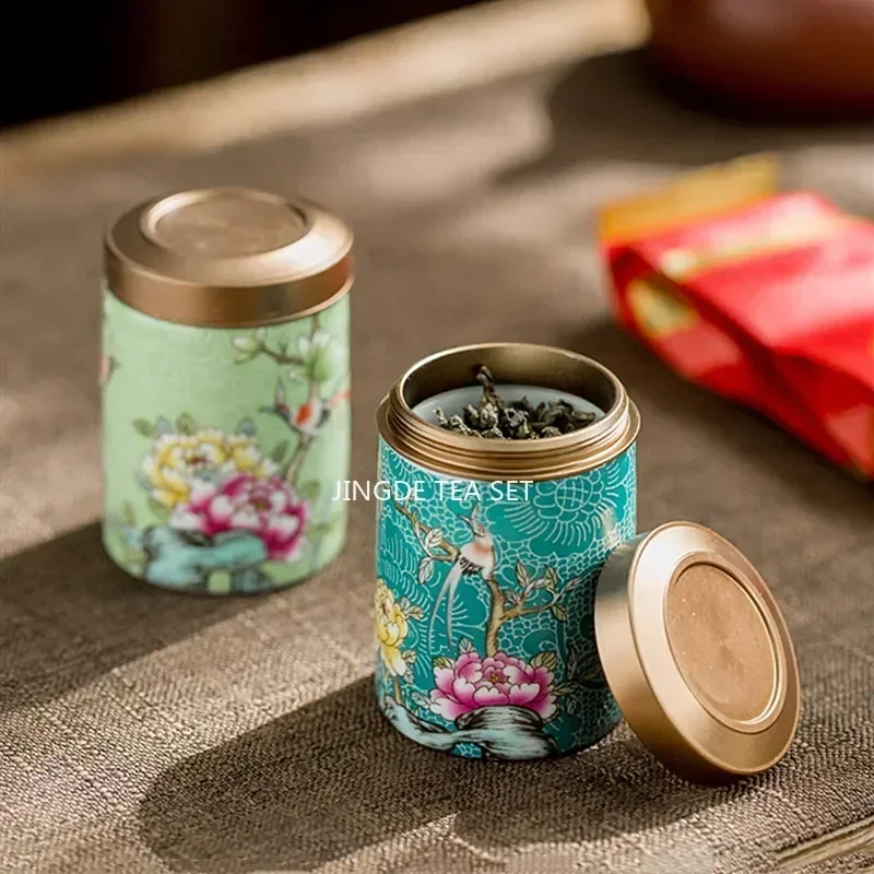 Boutique Ceramic Tea Tins Hous - Coffee Tea Jar Set ulasan dan harga
