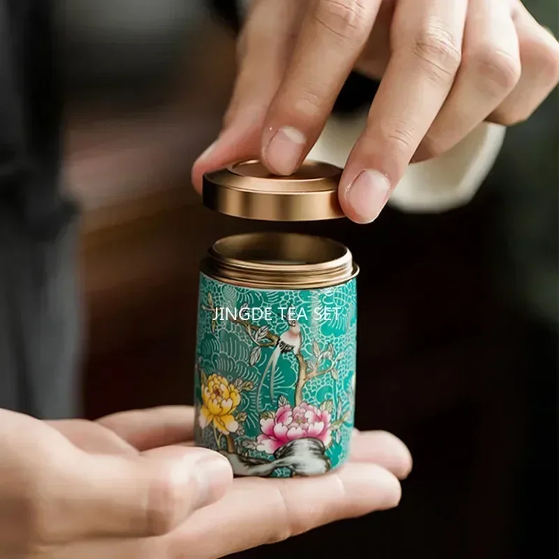 Boutique Ceramic Tea Tins Hous - Coffee Tea Jar Set ulasan dan harga