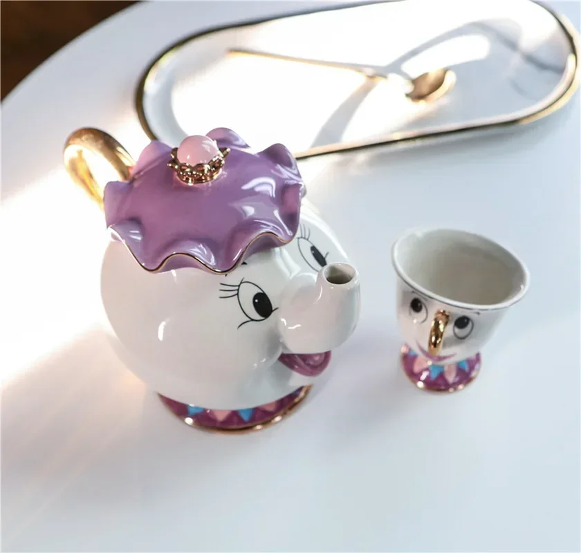Disney Teapot Cute Cartoon Bea - Coffee Tea Jar Set ulasan dan harga
