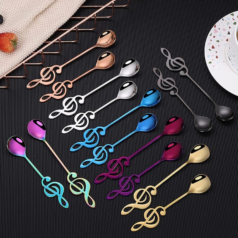 4Pcs Serving Coffee Spoons Sta - Coffee Tea Spoon ulasan dan harga