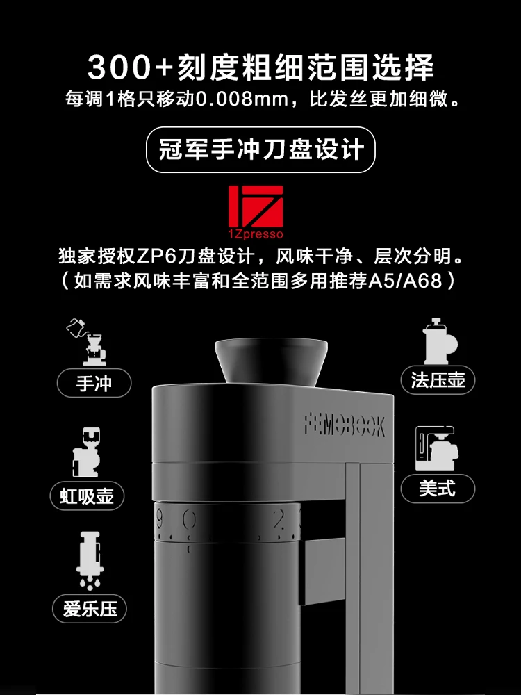 FEMOOK A4Z electric grinder pr - Coffee Bean & Tea Menu ulasan dan harga