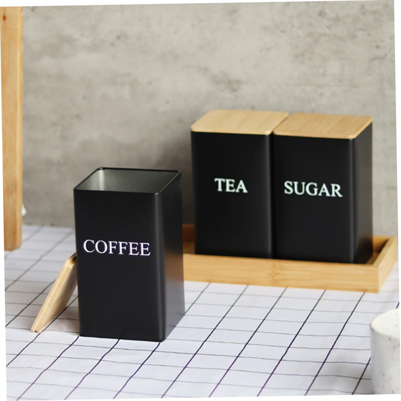 3PCS Set Tea Coffee Sugar Cani - Coffee Tea Jar Set ulasan dan harga