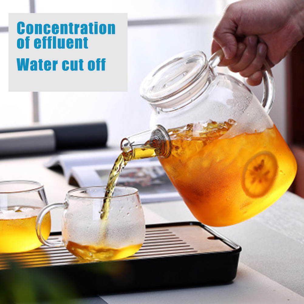 1000/1600ml Transparent Borosi - Coffee Tea Jar Set ulasan dan harga