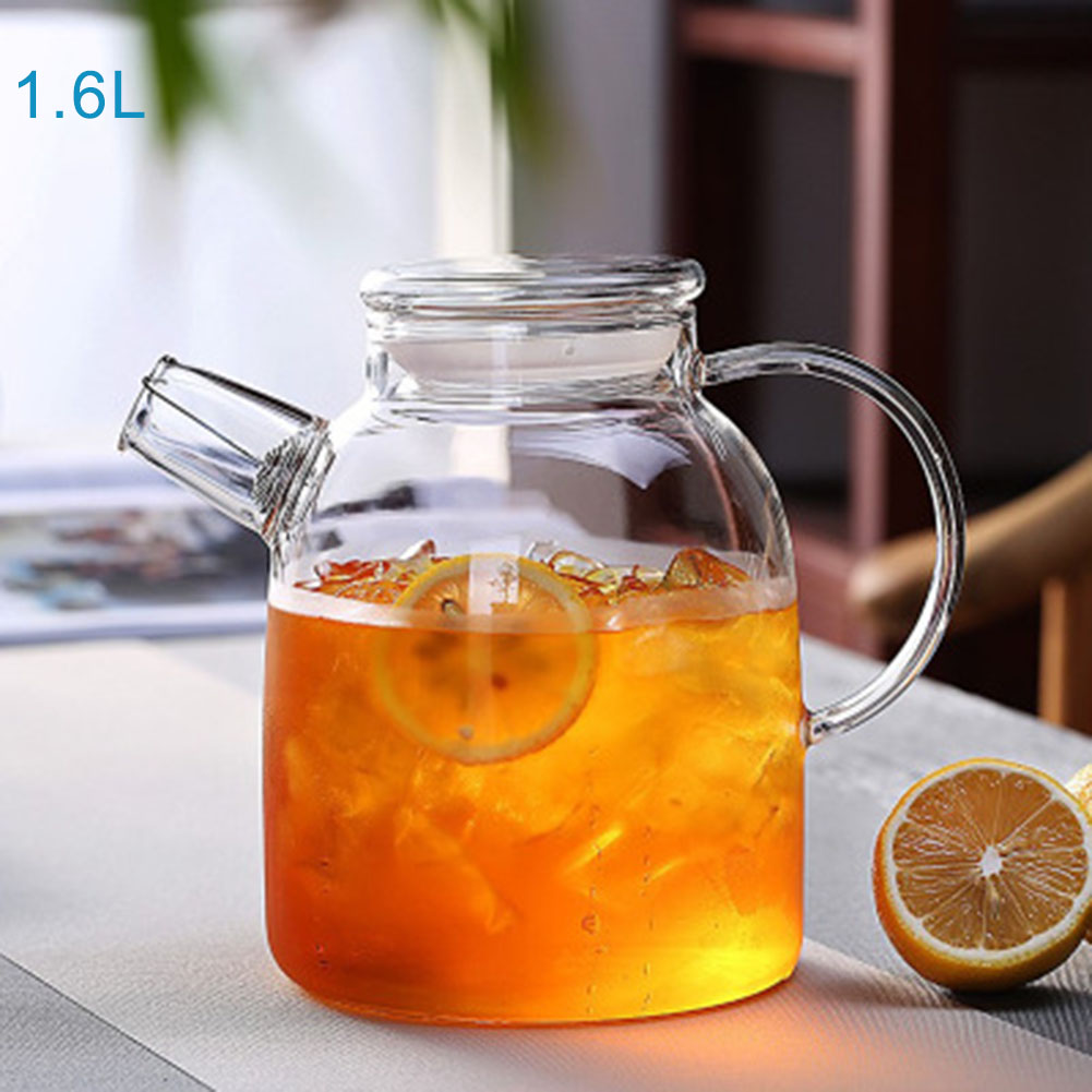 1000/1600ml Transparent Borosi - Coffee Tea Jar Set ulasan dan harga