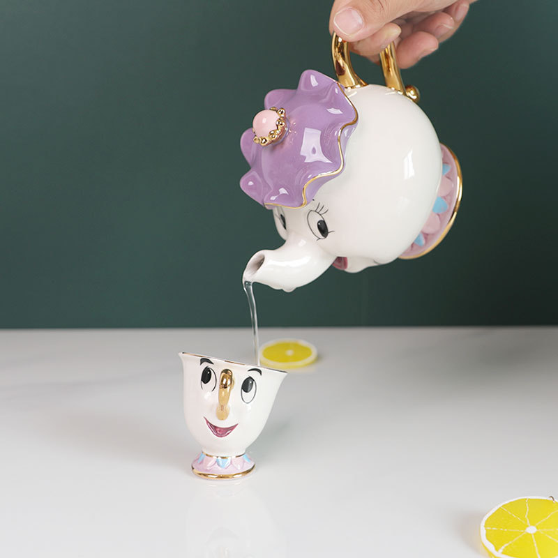 In-Stock Teapot Cute Cartoon B - Coffee Tea Jar Set ulasan dan harga
