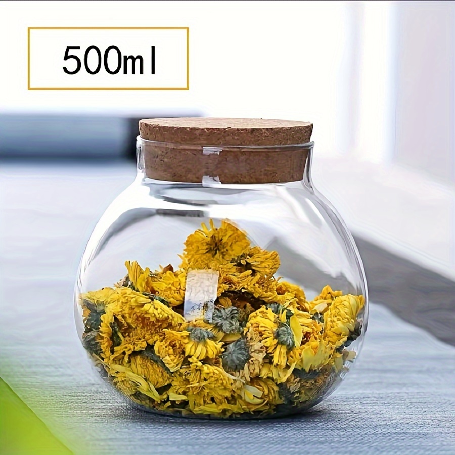 500ML Clear Glass Storage Cani - Coffee Tea Sugar Canisters ulasan dan harga