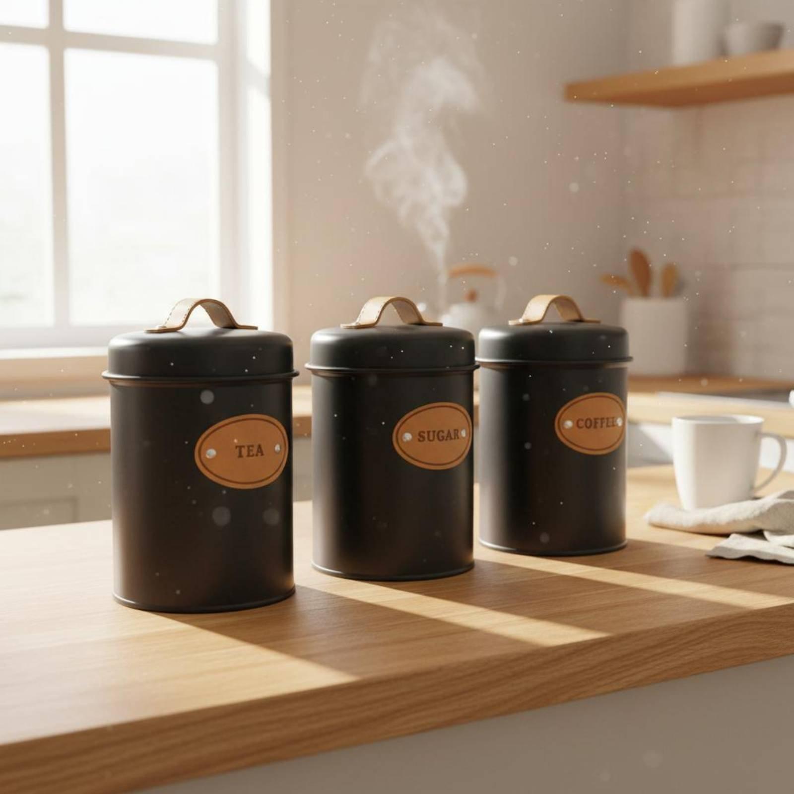 Kitchen Canister Set Airtight  - Coffee Tea Jar Set ulasan dan harga