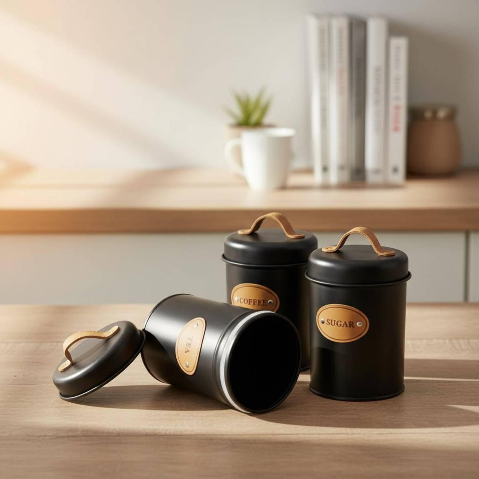 Kitchen Canister Set Airtight  - Coffee Tea Jar Set ulasan dan harga