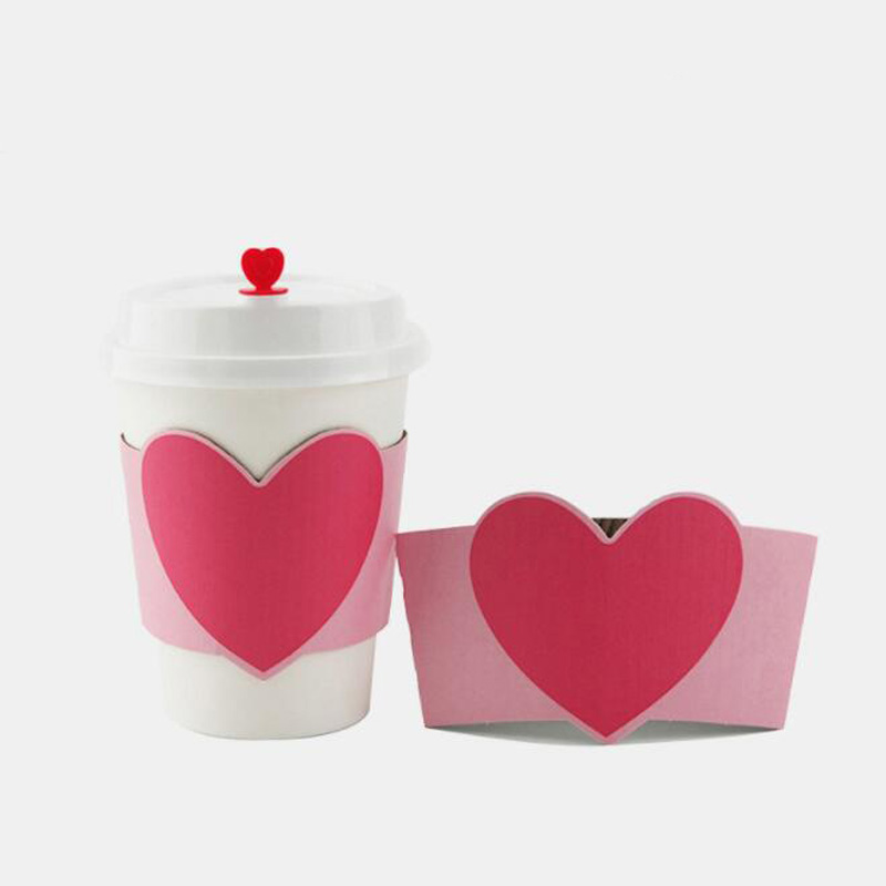 100pcs Disposable Cup Sleeve F - Coffee Tea Paper Cups ulasan dan harga