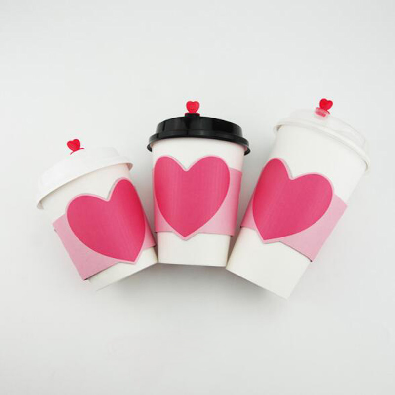 100pcs Disposable Cup Sleeve F - Coffee Tea Paper Cups ulasan dan harga