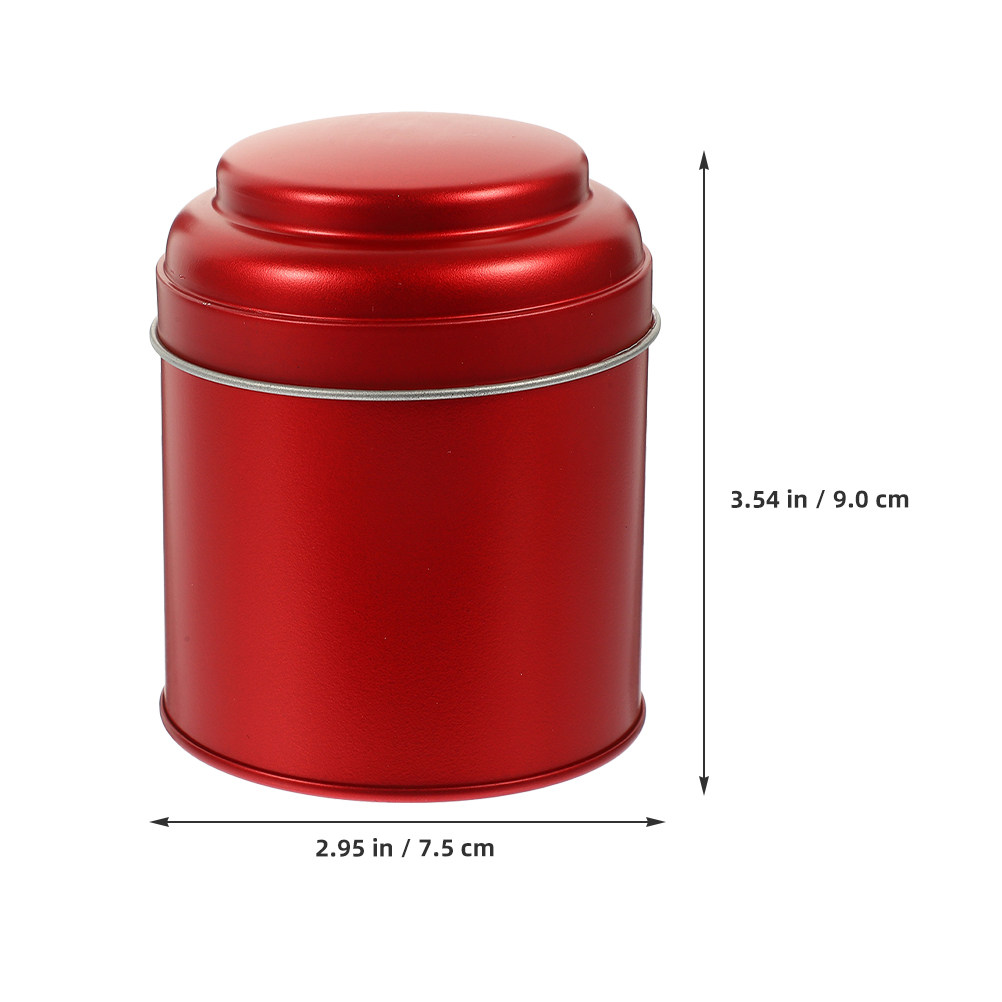 2Pcs Metal Tea Canister Iron R - Coffee Tea Sugar Canisters ulasan dan harga