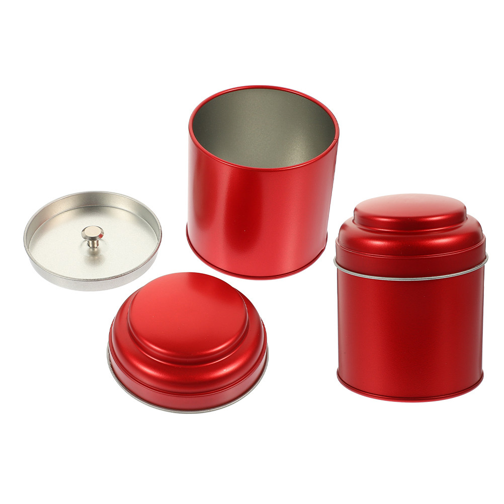 2Pcs Metal Tea Canister Iron R - Coffee Tea Sugar Canisters ulasan dan harga