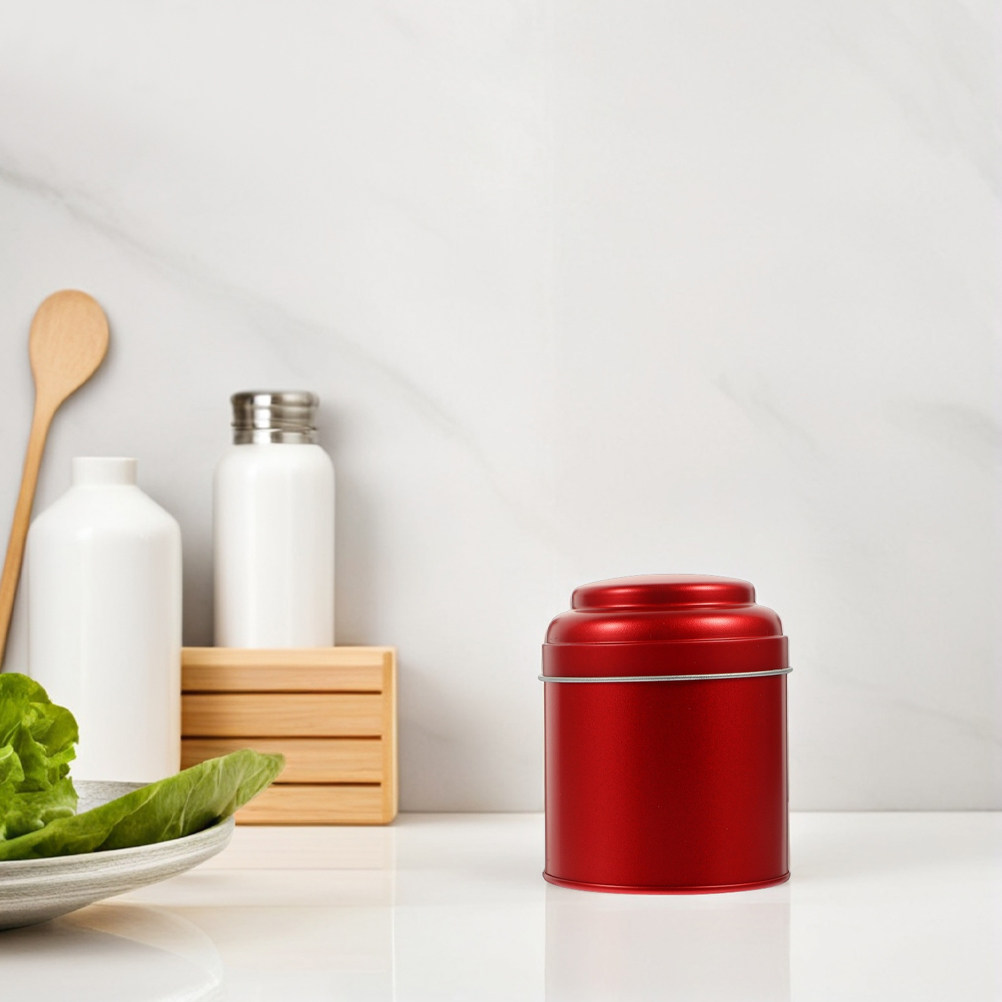 2Pcs Metal Tea Canister Iron R - Coffee Tea Sugar Canisters ulasan dan harga