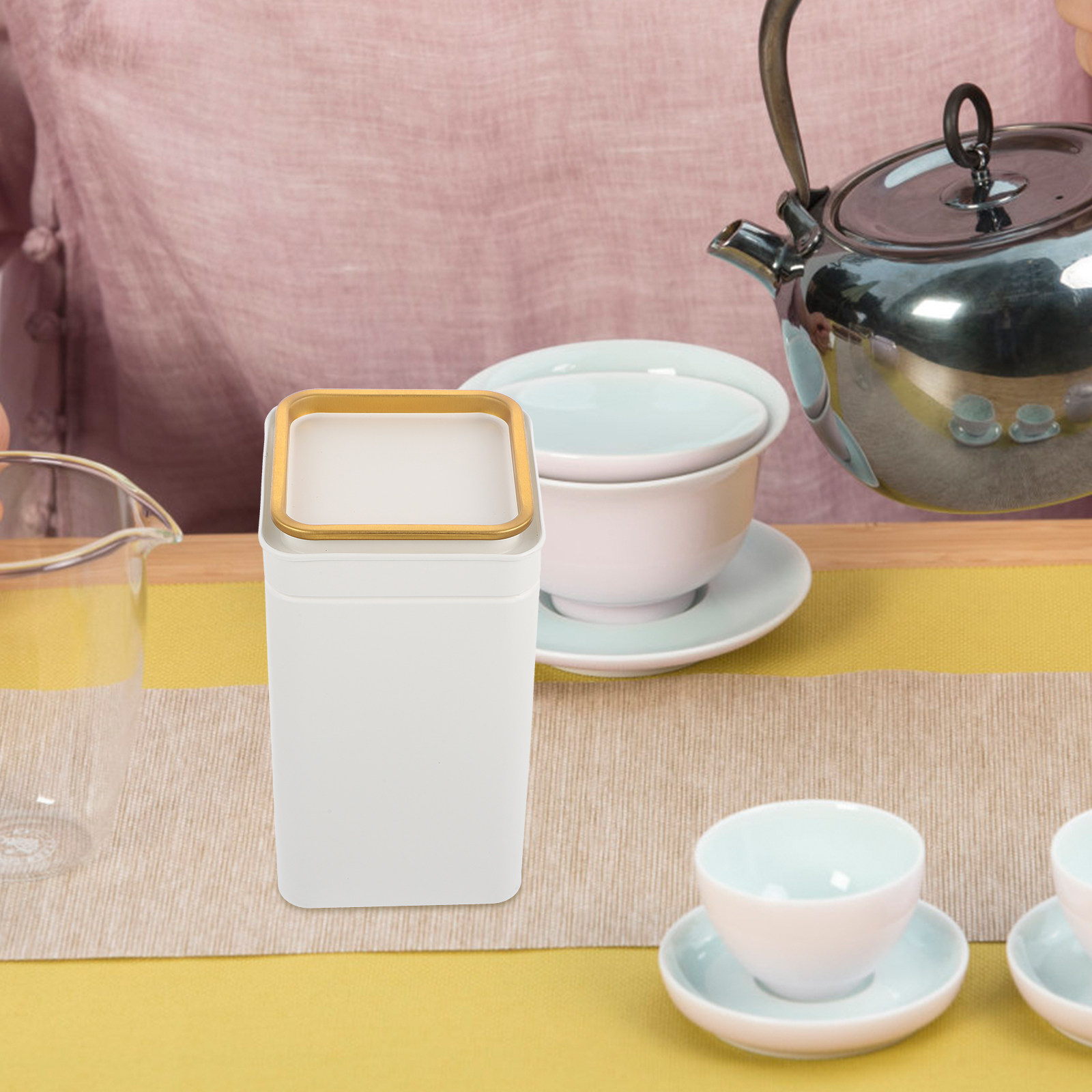 1Pcs Premium Tinplate Tea Cani - Coffee Tea Sugar Canisters ulasan dan harga
