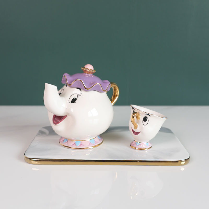 Hot Teapot Cartoon Beauty And  - Coffee Tea Jar Set ulasan dan harga