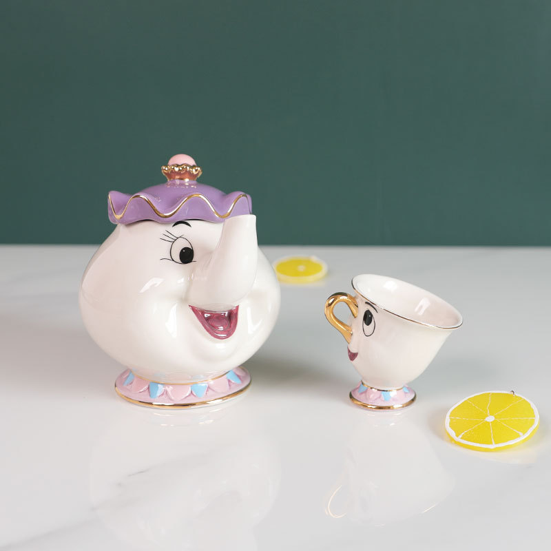 Hot Teapot Cartoon Beauty And  - Coffee Tea Jar Set ulasan dan harga