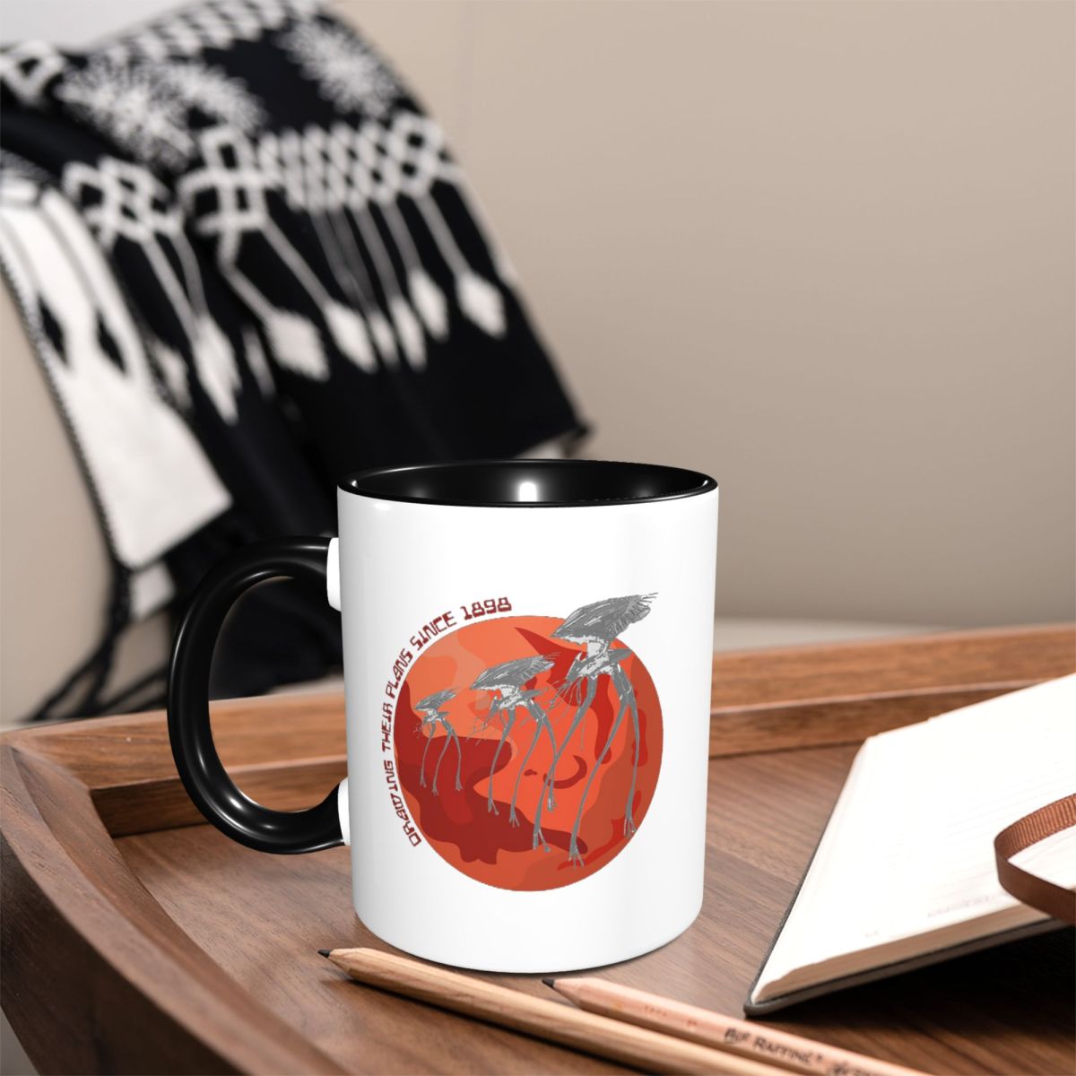 War Of The Worlds Drawing Thei - Coffee Tea World ulasan dan harga