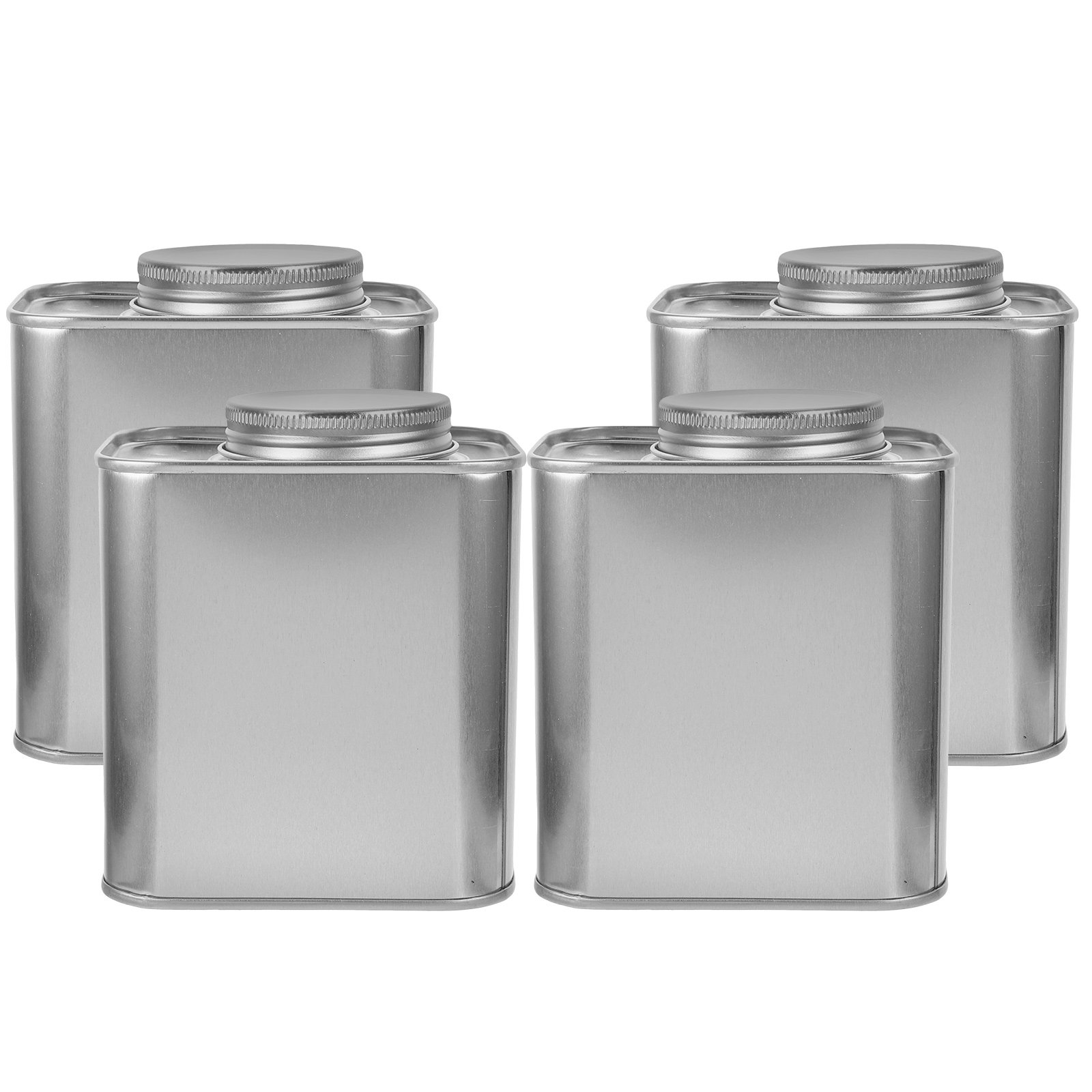 4pcs Leak-proof Tinplate Canis - Coffee Tea Jar Set ulasan dan harga