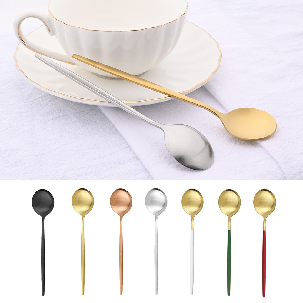 6Pcs Small Matte Spoon Tea Cof - Coffee Tea Spoon ulasan dan harga