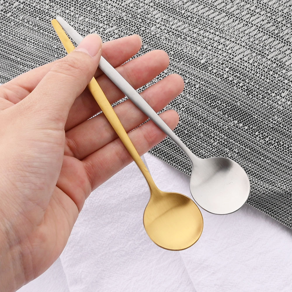 6Pcs Small Matte Spoon Tea Cof - Coffee Tea Spoon ulasan dan harga