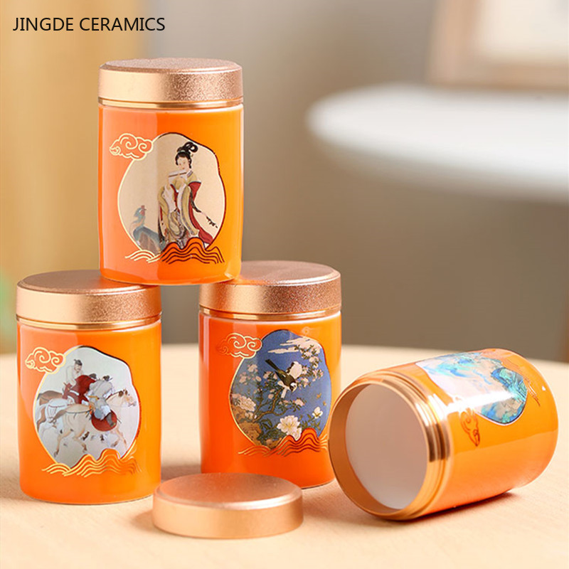 1pc Chinese Portable Travel Te - Coffee Tea Jar Set ulasan dan harga