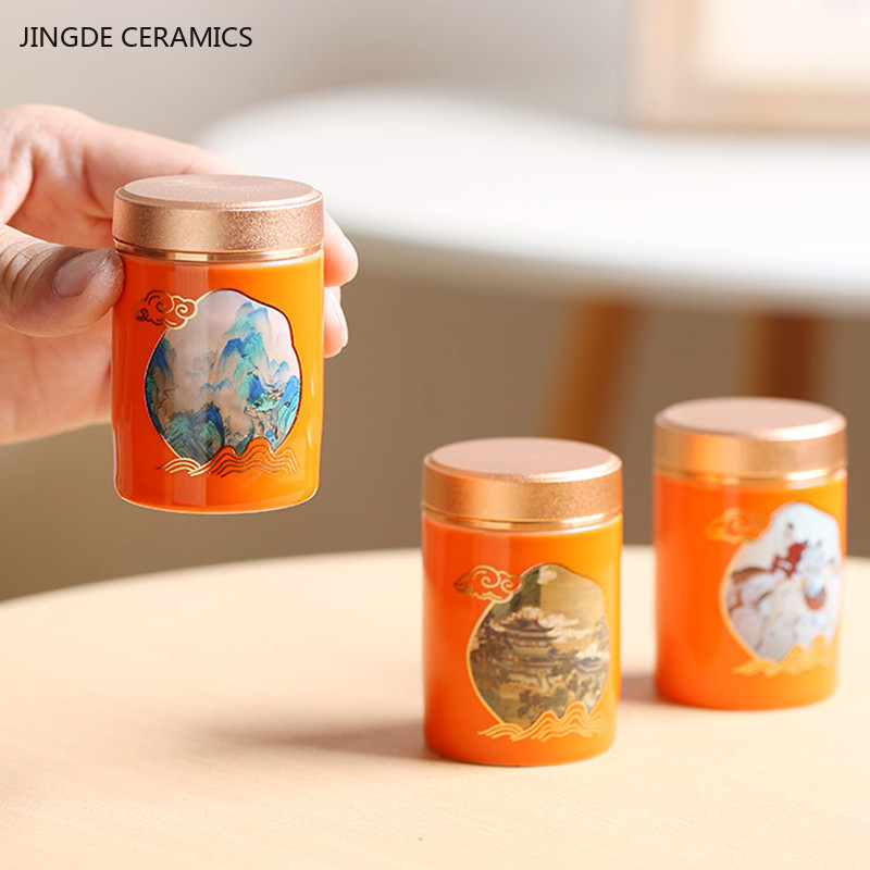 1pc Chinese Portable Travel Te - Coffee Tea Jar Set ulasan dan harga