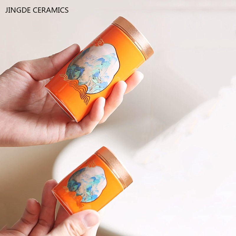 1pc Chinese Portable Travel Te - Coffee Tea Jar Set ulasan dan harga