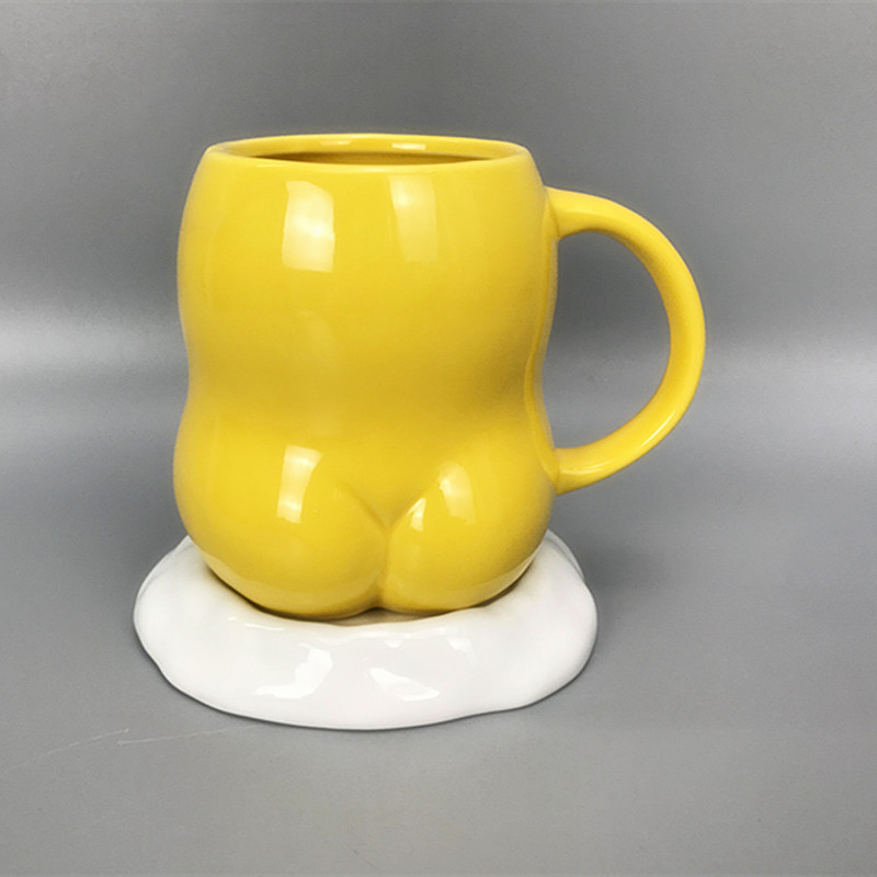 Cartoon Egg Man Ceramics Mugs  - Best Tea Coffee ulasan dan harga