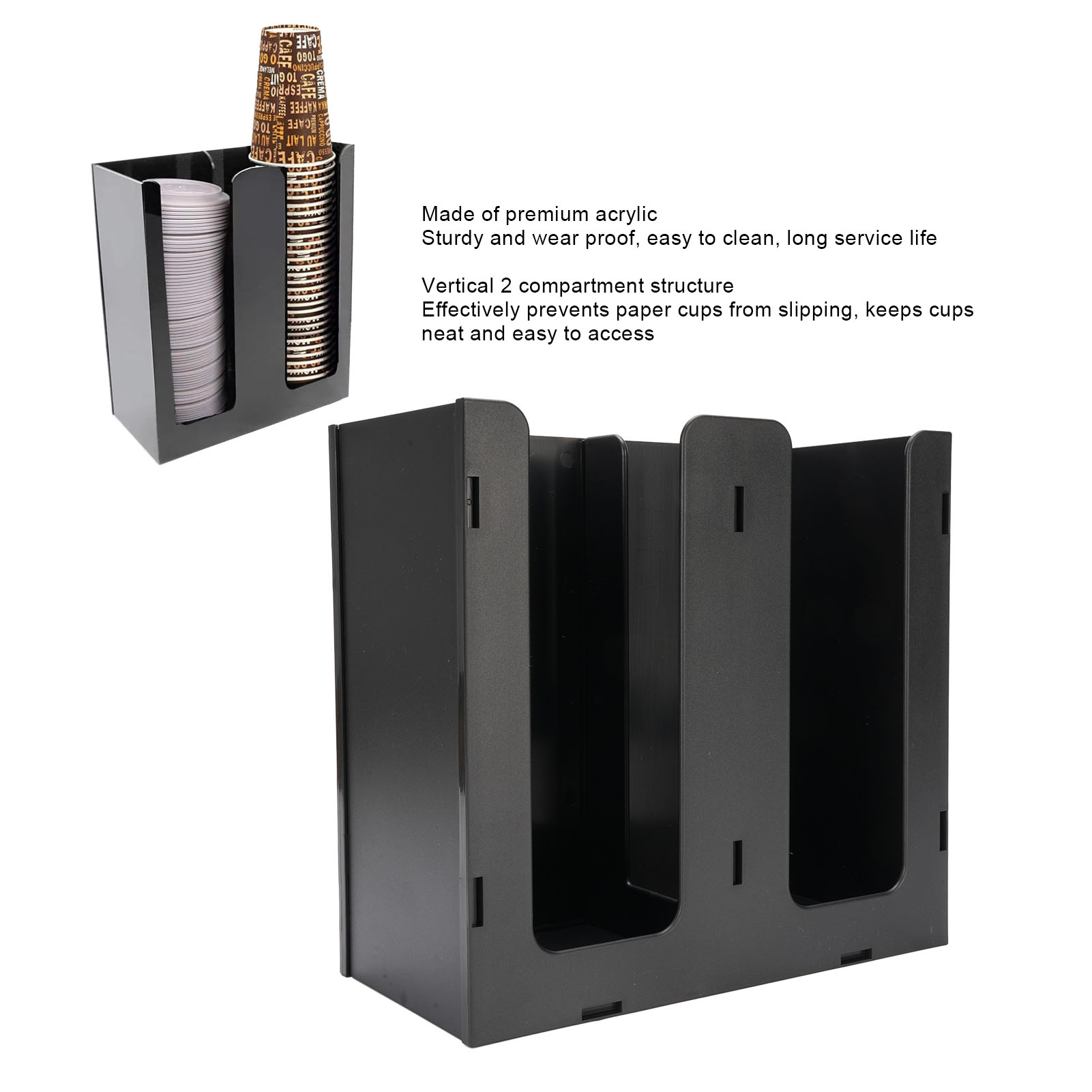 Paper Cup Dispenser Acrylic Co - Coffee Tea Paper Cups ulasan dan harga